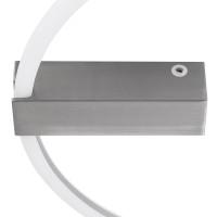 GLOBOSTAR® CINDERELLA 60983 Μοντέρνο Φωτιστικό Οροφής LED 30W 3360lm 360° AC 220-240V IP20 Ρυθμιζόμενο Λευκό CCT με Χειριστήριο από 2700K έως 6000K Dimmable - Lumileds SMD Chip - Νίκελ Βούρτσας - Μ50 x Π50 x Υ5cm - 3 Χρόνια Εγγύηση