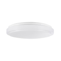 GLOBOSTAR® SENSORANO 60994 Φωτιστικό Πλαφονιέρα Οροφής με Ανιχνευτή Microwave / Αισθητήρα Κίνησης LED 30W 3900lm 120° AC 220-240V Αδιάβροχο IP54 Ψυχρό Λευκό 6000K - Lumileds SMD Chip - Λευκό Γαλακτερό - Μ38 x Π38 x Υ5.3cm - 3 Χρόνια Εγγύηση