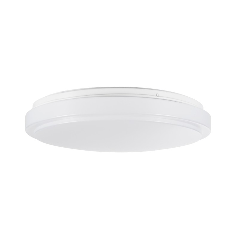 GLOBOSTAR® SENSORANO 60994 Φωτιστικό Πλαφονιέρα Οροφής με Ανιχνευτή Microwave / Αισθητήρα Κίνησης LED 30W 3900lm 120° AC 220-240V Αδιάβροχο IP54 Ψυχρό Λευκό 6000K - Lumileds SMD Chip - Λευκό Γαλακτερό - Μ38 x Π38 x Υ5.3cm - 3 Χρόνια Εγγύηση