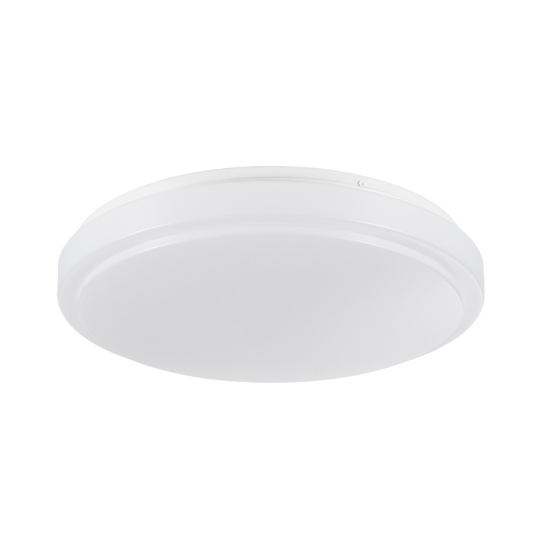 GLOBOSTAR® SENSORANO 60994 Φωτιστικό Πλαφονιέρα Οροφής με Ανιχνευτή Microwave / Αισθητήρα Κίνησης LED 30W 3900lm 120° AC 220-240V Αδιάβροχο IP54 Ψυχρό Λευκό 6000K - Lumileds SMD Chip - Λευκό Γαλακτερό - Μ38 x Π38 x Υ5.3cm - 3 Χρόνια Εγγύηση