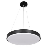 GLOBOSTAR® CASPER 61019 Μοντέρνο Κρεμαστό Φωτιστικό Οροφής LED 76W 8372lm 120° AC 220-240V IP20 Ρυθμιζόμενο Λευκό CCT με Χειριστήριο από 2700K έως 6000K Dimmable - Lumileds SMD Chip - Μαυρό Ματ - Μ45 x Π45 x Υ5.5cm - 3 Χρόνια Εγγύηση
