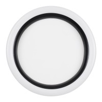 GLOBOSTAR® ARIANA 61034 Μοντέρνο Φωτιστικό Οροφής LED 55W 6376lm 120° AC 220-240V IP20 Ρυθμιζόμενο Λευκό CCT με Χειριστήριο από 2700K έως 6000K Dimmable - Lumileds SMD Chip - Λευκό Ματ & Μαύρο Ματ - Μ48 x Π48 x Υ9cm - 3 Χρόνια Εγγύηση