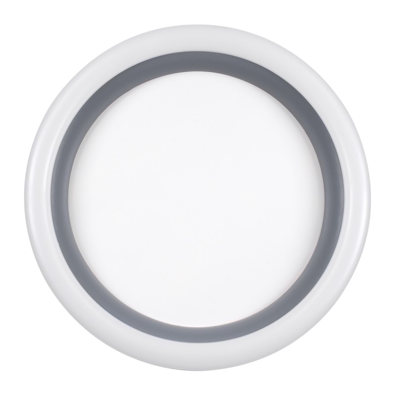 GLOBOSTAR® ARIANA 61036 Μοντέρνο Φωτιστικό Οροφής LED 55W 6376lm 120° AC 220-240V IP20 Ρυθμιζόμενο Λευκό CCT με Χειριστήριο από 2700K έως 6000K Dimmable - Lumileds SMD Chip - Γκρι - Μ48 x Π48 x Υ9cm - 3 Χρόνια Εγγύηση