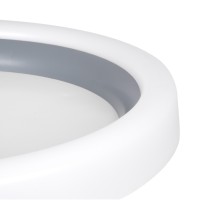 GLOBOSTAR® ARIANA 61036 Μοντέρνο Φωτιστικό Οροφής LED 55W 6376lm 120° AC 220-240V IP20 Ρυθμιζόμενο Λευκό CCT με Χειριστήριο από 2700K έως 6000K Dimmable - Lumileds SMD Chip - Γκρι - Μ48 x Π48 x Υ9cm - 3 Χρόνια Εγγύηση