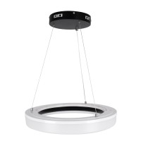 GLOBOSTAR® ARIANA 61037 Μοντέρνο Κρεμαστό Φωτιστικό Οροφής LED 55W 6376lm 120° AC 220-240V IP20 Ρυθμιζόμενο Λευκό CCT με Χειριστήριο από 2700K έως 6000K Dimmable - Lumileds SMD Chip - Μαυρό Ματ - Μ48 x Π48 x Υ6.5cm - 3 Χρόνια Εγγύηση