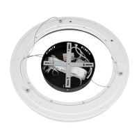 GLOBOSTAR® ARIANA 61037 Μοντέρνο Κρεμαστό Φωτιστικό Οροφής LED 55W 6376lm 120° AC 220-240V IP20 Ρυθμιζόμενο Λευκό CCT με Χειριστήριο από 2700K έως 6000K Dimmable - Lumileds SMD Chip - Μαυρό Ματ - Μ48 x Π48 x Υ6.5cm - 3 Χρόνια Εγγύηση