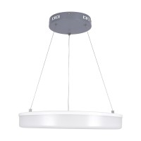 GLOBOSTAR® ARIANA 61039 Μοντέρνο Κρεμαστό Φωτιστικό Οροφής LED 55W 6376lm 120° AC 220-240V IP20 Ρυθμιζόμενο Λευκό CCT με Χειριστήριο από 2700K έως 6000K Dimmable - Lumileds SMD Chip - Γκρι - Μ48 x Π48 x Υ6.5cm - 3 Χρόνια Εγγύηση