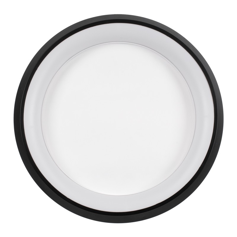 GLOBOSTAR® MELINA 61040 Μοντέρνο Φωτιστικό Οροφής LED 55W 6376lm 120° AC 220-240V IP20 Ρυθμιζόμενο Λευκό CCT με Χειριστήριο από 2700K έως 6000K Dimmable - Lumileds SMD Chip - Μαύρο Ματ - Μ48 x Π48 x Υ9cm - 3 Χρόνια Εγγύηση