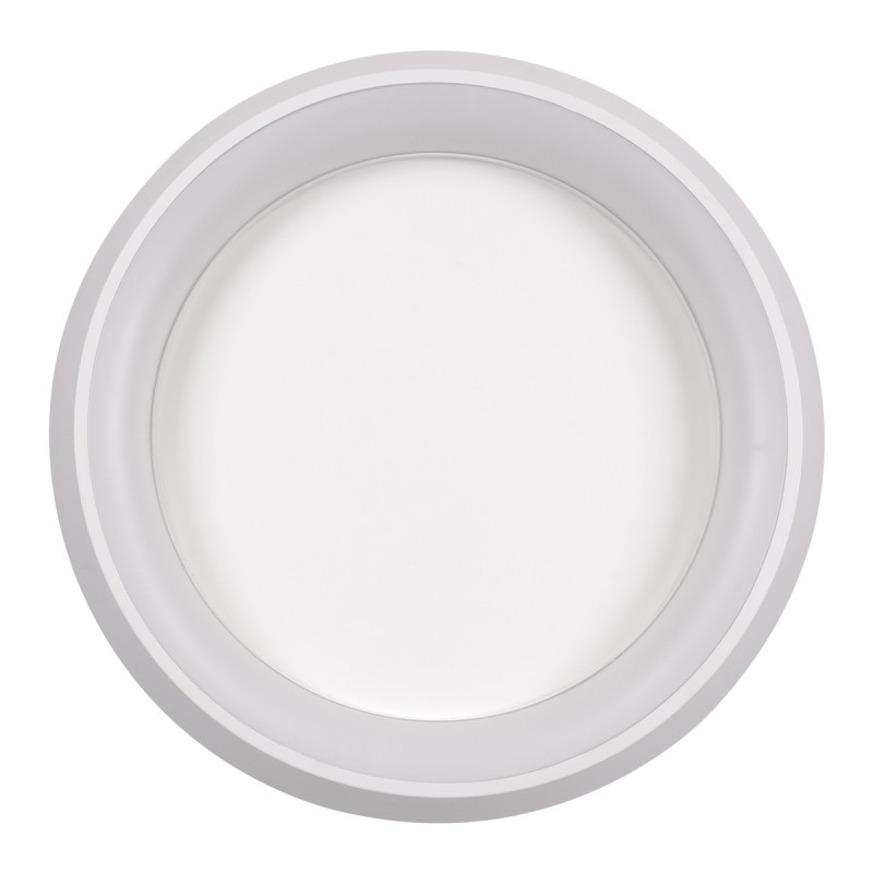 GLOBOSTAR® MELINA 61041 Μοντέρνο Φωτιστικό Οροφής LED 55W 6376lm 120° AC 220-240V IP20 Ρυθμιζόμενο Λευκό CCT με Χειριστήριο από 2700K έως 6000K Dimmable - Lumileds SMD Chip - Λευκό Ματ - Μ48 x Π48 x Υ9cm - 3 Χρόνια Εγγύηση