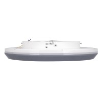 GLOBOSTAR® MELINA 61042 Μοντέρνο Φωτιστικό Οροφής LED 55W 6376lm 120° AC 220-240V IP20 Ρυθμιζόμενο Λευκό CCT με Χειριστήριο από 2700K έως 6000K Dimmable - Lumileds SMD Chip - Γκρι - Μ48 x Π48 x Υ9cm - 3 Χρόνια Εγγύηση