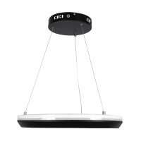 GLOBOSTAR® MELINA 61043 Μοντέρνο Κρεμαστό Φωτιστικό Οροφής LED 55W 6376lm 120° AC 220-240V IP20 Ρυθμιζόμενο Λευκό CCT με Χειριστήριο από 2700K έως 6000K Dimmable - Lumileds SMD Chip - Μαύρο Ματ - Μ48 x Π48 x Υ6.5cm - 3 Χρόνια Εγγύηση