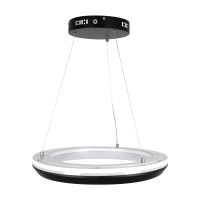 GLOBOSTAR® MELINA 61043 Μοντέρνο Κρεμαστό Φωτιστικό Οροφής LED 55W 6376lm 120° AC 220-240V IP20 Ρυθμιζόμενο Λευκό CCT με Χειριστήριο από 2700K έως 6000K Dimmable - Lumileds SMD Chip - Μαύρο Ματ - Μ48 x Π48 x Υ6.5cm - 3 Χρόνια Εγγύηση