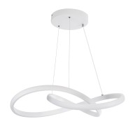 GLOBOSTAR® DEXTER 61050 Μοντέρνο Κρεμαστό Φωτιστικό Οροφής LED 72W 8064lm 300° AC 220-240V IP20 Ρυθμιζόμενο Λευκό CCT με Χειριστήριο από 2700K έως 6000K Dimmable - Lumileds SMD Chip - Λευκό Ματ - Μ56 x Π56 x Υ14cm - 3 Χρόνια Εγγύηση