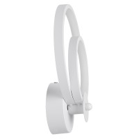 GLOBOSTAR® FREDDIE 61077 Μοντέρνο Φωτιστικό Τοίχου - Απλίκα LED 15W 1800lm 300° AC 220-240V IP20 Ρυθμιζόμενο Λευκό CCT με On/Off 2700K/4500K/6000K - Lumileds SMD Chip - Λευκό Ματ - Μ20 x Π7.5 x Υ25cm - 3 Χρόνια Εγγύηση