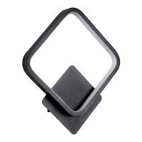 GLOBOSTAR® LENA 61079 Μοντέρνο Φωτιστικό Τοίχου - Απλίκα LED 12W 1440lm 300° AC 220-240V IP20 Ρυθμιζόμενο Λευκό CCT με On/Off 2700K/4500K/6000K - Lumileds SMD Chip - Μαύρο Ματ - Μ25 x Π5.5 x Υ29.5cm - 3 Χρόνια Εγγύηση