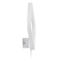 GLOBOSTAR® LENA 61080 Μοντέρνο Φωτιστικό Τοίχου - Απλίκα LED 12W 1440lm 300° AC 220-240V IP20 Ρυθμιζόμενο Λευκό CCT με On/Off 2700K/4500K/6000K - Lumileds SMD Chip - Λευκό Ματ - Μ25 x Π5.5 x Υ29.5cm - 3 Χρόνια Εγγύηση