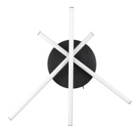 GLOBOSTAR® DRACO 61093 Μοντέρνο Φωτιστικό Οροφής LED 45W 5535lm 120° AC 220-240V IP20 Ρυθμιζόμενο Λευκό CCT με Χειριστήριο από 2700K έως 6000K Dimmable - Lumileds SMD Chip - Μαύρο Ματ - Μ50 x Π50 x Υ11cm - 3 Χρόνια Εγγύηση