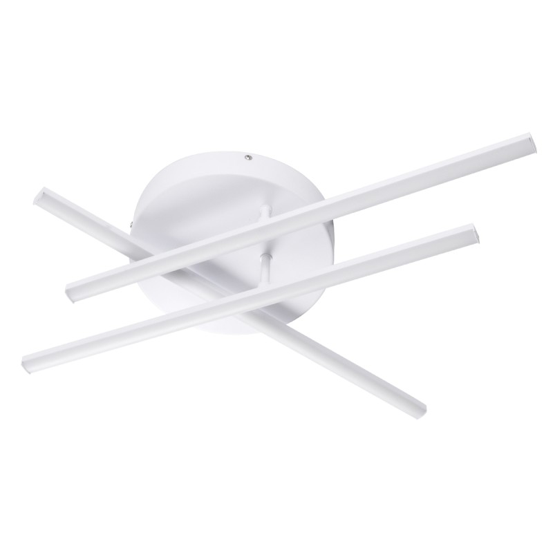 GLOBOSTAR® DRACO 61094 Μοντέρνο Φωτιστικό Οροφής LED 45W 5535lm 120° AC 220-240V IP20 Ρυθμιζόμενο Λευκό CCT με Χειριστήριο από 2700K έως 6000K Dimmable - Lumileds SMD Chip - Λευκό Ματ - Μ50 x Π50 x Υ11cm - 3 Χρόνια Εγγύηση