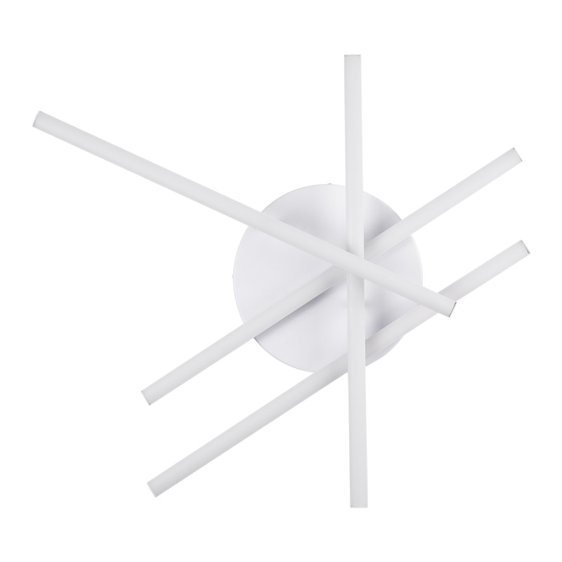 GLOBOSTAR® DRACO 61096 Μοντέρνο Φωτιστικό Οροφής LED 60W 7380lm 120° AC 220-240V IP20 Ρυθμιζόμενο Λευκό CCT με Χειριστήριο από 2700K έως 6000K Dimmable - Lumileds SMD Chip - Λευκό Ματ - Μ60 x Π60 x Υ11cm - 3 Χρόνια Εγγύηση