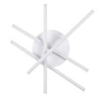 GLOBOSTAR® DRACO 61096 Μοντέρνο Φωτιστικό Οροφής LED 60W 7380lm 120° AC 220-240V IP20 Ρυθμιζόμενο Λευκό CCT με Χειριστήριο από 2700K έως 6000K Dimmable - Lumileds SMD Chip - Λευκό Ματ - Μ60 x Π60 x Υ11cm - 3 Χρόνια Εγγύηση