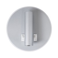 GLOBOSTAR® JERSEY 61103 Μοντέρνο Φωτιστικό Τοίχου - Απλίκα Ξενοδοχείου Reading Light με Φορτιστή USB 3A LED 10W 1380lm 36° & 360° AC 220-240V IP20 Φυσικό Λευκό 4500K - Bridgelux SMD Chip & TÜV SÜD Driver - Νίκελ Βούρτσας - Μ14.5 x Π14.5 x Υ6cm - 3