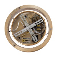 GLOBOSTAR® NEMESIS 61154 Μοντέρνο Κρεμαστό Φωτιστικό Οροφής LED 20W 2356lm 360° AC 220-240V IP20 Ρυθμιζόμενο Λευκό CCT με Χειριστήριο από 2700K έως 6000K Dimmable - Lumileds SMD Chip - Χρυσό Βούρτσας - Μ25 x Π25 x Υ4cm - 3 Χρόνια Εγγύηση