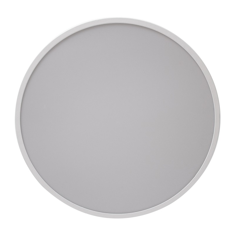 GLOBOSTAR® BURTON 61201-S Μοντέρνο Φωτιστικό Οροφής LED 67W 7370lm 120° AC 220-240V IP20 Ρυθμιζόμενο Λευκό CCT με Χειριστήριο από 2700K έως 6000K Dimmable - Lumileds SMD Chip - Λευκό Ματ - Μ40 x Π40 x Υ8cm - 3 Χρόνια Εγγύηση