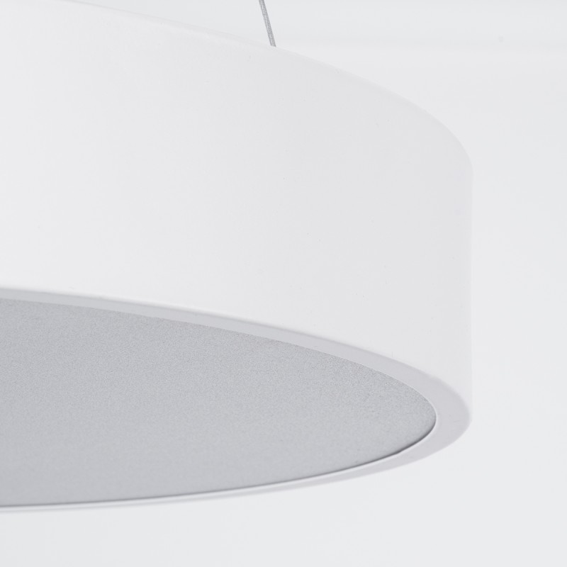 GLOBOSTAR® BURTON 61201-S Μοντέρνο Φωτιστικό Οροφής LED 67W 7370lm 120° AC 220-240V IP20 Ρυθμιζόμενο Λευκό CCT με Χειριστήριο από 2700K έως 6000K Dimmable - Lumileds SMD Chip - Λευκό Ματ - Μ40 x Π40 x Υ8cm - 3 Χρόνια Εγγύηση