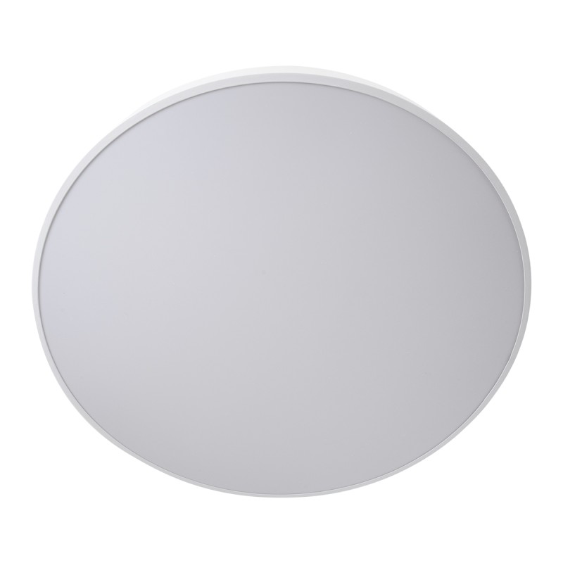GLOBOSTAR® BURTON 61205-S Μοντέρνο Φωτιστικό Οροφής LED 100W 10000lm 120° AC 220-240V IP20 Ρυθμιζόμενο Λευκό CCT με Χειριστήριο από 2700K έως 6000K Dimmable - Lumileds SMD Chip - Λευκό Ματ - Μ80 x Π80 x Υ8cm - 3 Χρόνια Εγγύηση