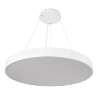 GLOBOSTAR® BURTON 61205-S Μοντέρνο Φωτιστικό Οροφής LED 100W 10000lm 120° AC 220-240V IP20 Ρυθμιζόμενο Λευκό CCT με Χειριστήριο από 2700K έως 6000K Dimmable - Lumileds SMD Chip - Λευκό Ματ - Μ80 x Π80 x Υ8cm - 3 Χρόνια Εγγύηση
