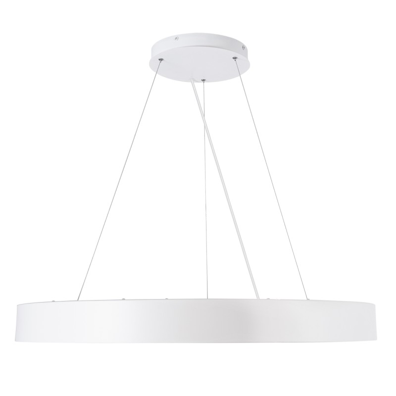 GLOBOSTAR® BURTON 61205-S Μοντέρνο Φωτιστικό Οροφής LED 100W 10000lm 120° AC 220-240V IP20 Ρυθμιζόμενο Λευκό CCT με Χειριστήριο από 2700K έως 6000K Dimmable - Lumileds SMD Chip - Λευκό Ματ - Μ80 x Π80 x Υ8cm - 3 Χρόνια Εγγύηση