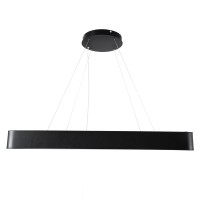 GLOBOSTAR® KAMALA 61210-P Μοντέρνο Κρεμαστό Φωτιστικό Οροφής LED 100W 11020lm 120° AC 220-240V IP20 Ρυθμιζόμενο Λευκό CCT με Χειριστήριο από 2700K έως 6000K Dimmable - Lumileds SMD Chip - Μαύρο Ματ - Μ80 x Π80 x Υ8cm - 3 Χρόνια Εγγύηση