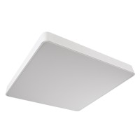 GLOBOSTAR® KAMALA 61211-S Μοντέρνο Φωτιστικό Οροφής LED 100W 11020lm 120° AC 220-240V IP20 Ρυθμιζόμενο Λευκό CCT με Χειριστήριο από 2700K έως 6000K Dimmable - Lumileds SMD Chip - Λευκό Ματ - Μ80 x Π80 x Υ8cm - 3 Χρόνια Εγγύηση