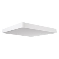 GLOBOSTAR® KAMALA 61211-S Μοντέρνο Φωτιστικό Οροφής LED 100W 11020lm 120° AC 220-240V IP20 Ρυθμιζόμενο Λευκό CCT με Χειριστήριο από 2700K έως 6000K Dimmable - Lumileds SMD Chip - Λευκό Ματ - Μ80 x Π80 x Υ8cm - 3 Χρόνια Εγγύηση