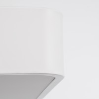GLOBOSTAR® KAMALA 61211-P Μοντέρνο Κρεμαστό Φωτιστικό Οροφής LED 100W 11020lm 120° AC 220-240V IP20 Ρυθμιζόμενο Λευκό CCT με Χειριστήριο από 2700K έως 6000K Dimmable - Lumileds SMD Chip - Λευκό Ματ - Μ80 x Π80 x Υ8cm - 3 Χρόνια Εγγύηση