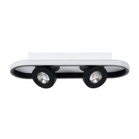 GLOBOSTAR® NESPO 61212 Μοντέρνο Φωτιστικό Οροφής LED 36W 4032lm 360° & 45° AC 220-240V IP20 Ρυθμιζόμενο Λευκό CCT με On/Off 2700K/4500K/6000K - Lumileds SMD Chip - Μαύρο Ματ - Μ40 x Π13 x Υ6.5cm - 3 Χρόνια Εγγύηση
