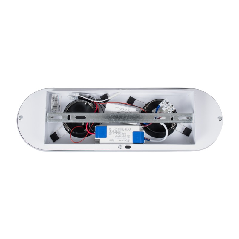 GLOBOSTAR® NESPO 61212 Μοντέρνο Φωτιστικό Οροφής LED 36W 4032lm 360° & 45° AC 220-240V IP20 Ρυθμιζόμενο Λευκό CCT με On/Off 2700K/4500K/6000K - Lumileds SMD Chip - Μαύρο Ματ - Μ40 x Π13 x Υ6.5cm - 3 Χρόνια Εγγύηση