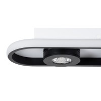 GLOBOSTAR® NESPO 61212 Μοντέρνο Φωτιστικό Οροφής LED 36W 4032lm 360° & 45° AC 220-240V IP20 Ρυθμιζόμενο Λευκό CCT με On/Off 2700K/4500K/6000K - Lumileds SMD Chip - Μαύρο Ματ - Μ40 x Π13 x Υ6.5cm - 3 Χρόνια Εγγύηση