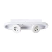 GLOBOSTAR® NESPO 61213 Μοντέρνο Φωτιστικό Οροφής LED 36W 4032lm 360° & 45° AC 220-240V IP20 Ρυθμιζόμενο Λευκό CCT με On/Off 2700K/4500K/6000K - Lumileds SMD Chip - Λευκό Ματ - Μ40 x Π13 x Υ6.5cm - 3 Χρόνια Εγγύηση