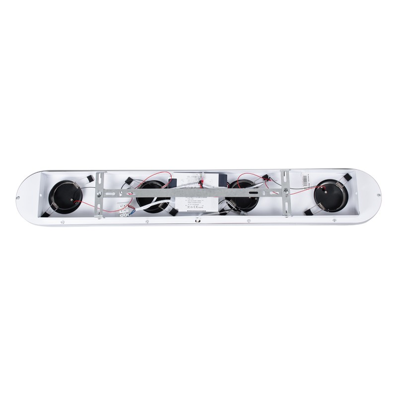 GLOBOSTAR® NESPO 61214 Μοντέρνο Φωτιστικό Οροφής LED 48W 5376lm 360° & 45° AC 220-240V IP20 Ρυθμιζόμενο Λευκό CCT με On/Off 2700K/4500K/6000K - Lumileds SMD Chip - Μαύρο Ματ - Μ80 x Π13 x Υ6.5cm - 3 Χρόνια Εγγύηση