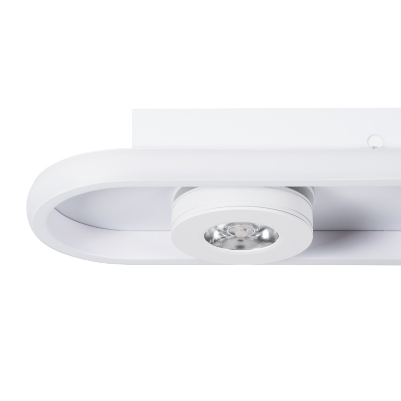 GLOBOSTAR® NESPO 61215 Μοντέρνο Φωτιστικό Οροφής LED 48W 5376lm 360° & 45° AC 220-240V IP20 Ρυθμιζόμενο Λευκό CCT με On/Off 2700K/4500K/6000K - Lumileds SMD Chip - Λευκό Ματ - Μ80 x Π13 x Υ6.5cm - 3 Χρόνια Εγγύηση