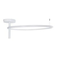 GLOBOSTAR® VERONA 61224 Μοντέρνο Φωτιστικό Οροφής LED 36W 4032lm 360° AC 220-240V IP20 Ρυθμιζόμενο Λευκό CCT με On/Off 2700K/4500K/6000K - Lumileds SMD Chip - Λευκό Ματ - Μ60 x Π60 x Υ23cm - 3 Χρόνια Εγγύηση