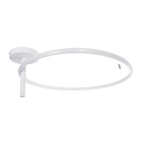 GLOBOSTAR® VERONA 61224 Μοντέρνο Φωτιστικό Οροφής LED 36W 4032lm 360° AC 220-240V IP20 Ρυθμιζόμενο Λευκό CCT με On/Off 2700K/4500K/6000K - Lumileds SMD Chip - Λευκό Ματ - Μ60 x Π60 x Υ23cm - 3 Χρόνια Εγγύηση