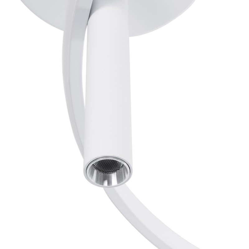 GLOBOSTAR® VERONA 61224 Μοντέρνο Φωτιστικό Οροφής LED 36W 4032lm 360° AC 220-240V IP20 Ρυθμιζόμενο Λευκό CCT με On/Off 2700K/4500K/6000K - Lumileds SMD Chip - Λευκό Ματ - Μ60 x Π60 x Υ23cm - 3 Χρόνια Εγγύηση