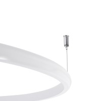 GLOBOSTAR® VERONA 61224 Μοντέρνο Φωτιστικό Οροφής LED 36W 4032lm 360° AC 220-240V IP20 Ρυθμιζόμενο Λευκό CCT με On/Off 2700K/4500K/6000K - Lumileds SMD Chip - Λευκό Ματ - Μ60 x Π60 x Υ23cm - 3 Χρόνια Εγγύηση