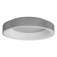 GLOBOSTAR® SALEM 61234 Μοντέρνο Φωτιστικό Οροφής LED 75W 8625lm 120° AC 220-240V IP20 Ρυθμιζόμενο Λευκό CCT με Χειριστήριο από 2700K έως 6000K Dimmable - Lumileds SMD Chip - Γκρι - Μ45 x Π45 x Υ9.5cm - 3 Χρόνια Εγγύηση