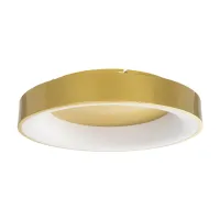 GLOBOSTAR® SALEM 61235 Μοντέρνο Φωτιστικό Οροφής LED 75W 8625lm 120° AC 220-240V IP20 Ρυθμιζόμενο Λευκό CCT με Χειριστήριο από 2700K έως 6000K Dimmable - Lumileds SMD Chip - Χρυσό - Μ45 x Π45 x Υ9.5cm - 3 Χρόνια Εγγύηση