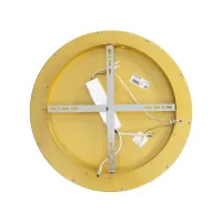 GLOBOSTAR® SALEM 61235 Μοντέρνο Φωτιστικό Οροφής LED 75W 8625lm 120° AC 220-240V IP20 Ρυθμιζόμενο Λευκό CCT με Χειριστήριο από 2700K έως 6000K Dimmable - Lumileds SMD Chip - Χρυσό - Μ45 x Π45 x Υ9.5cm - 3 Χρόνια Εγγύηση