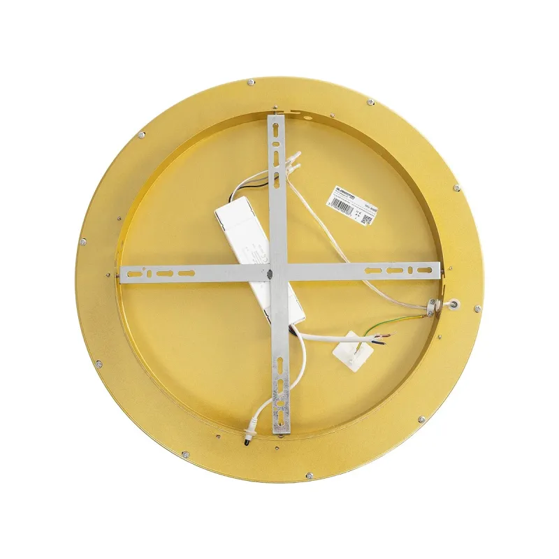 GLOBOSTAR® SALEM 61235 Μοντέρνο Φωτιστικό Οροφής LED 75W 8625lm 120° AC 220-240V IP20 Ρυθμιζόμενο Λευκό CCT με Χειριστήριο από 2700K έως 6000K Dimmable - Lumileds SMD Chip - Χρυσό - Μ45 x Π45 x Υ9.5cm - 3 Χρόνια Εγγύηση