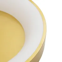 GLOBOSTAR® SALEM 61235 Μοντέρνο Φωτιστικό Οροφής LED 75W 8625lm 120° AC 220-240V IP20 Ρυθμιζόμενο Λευκό CCT με Χειριστήριο από 2700K έως 6000K Dimmable - Lumileds SMD Chip - Χρυσό - Μ45 x Π45 x Υ9.5cm - 3 Χρόνια Εγγύηση